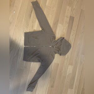 TNA waffle full zip turner taupe size medium